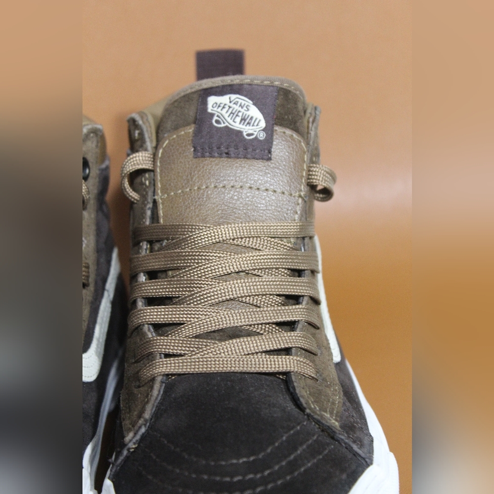 Vans Sk8 Hi MTE Dark earth/tan suede and leather. EUC  men's 8 - Picture 12 of 15